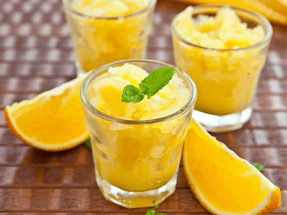 Lemon and Orange Granitas