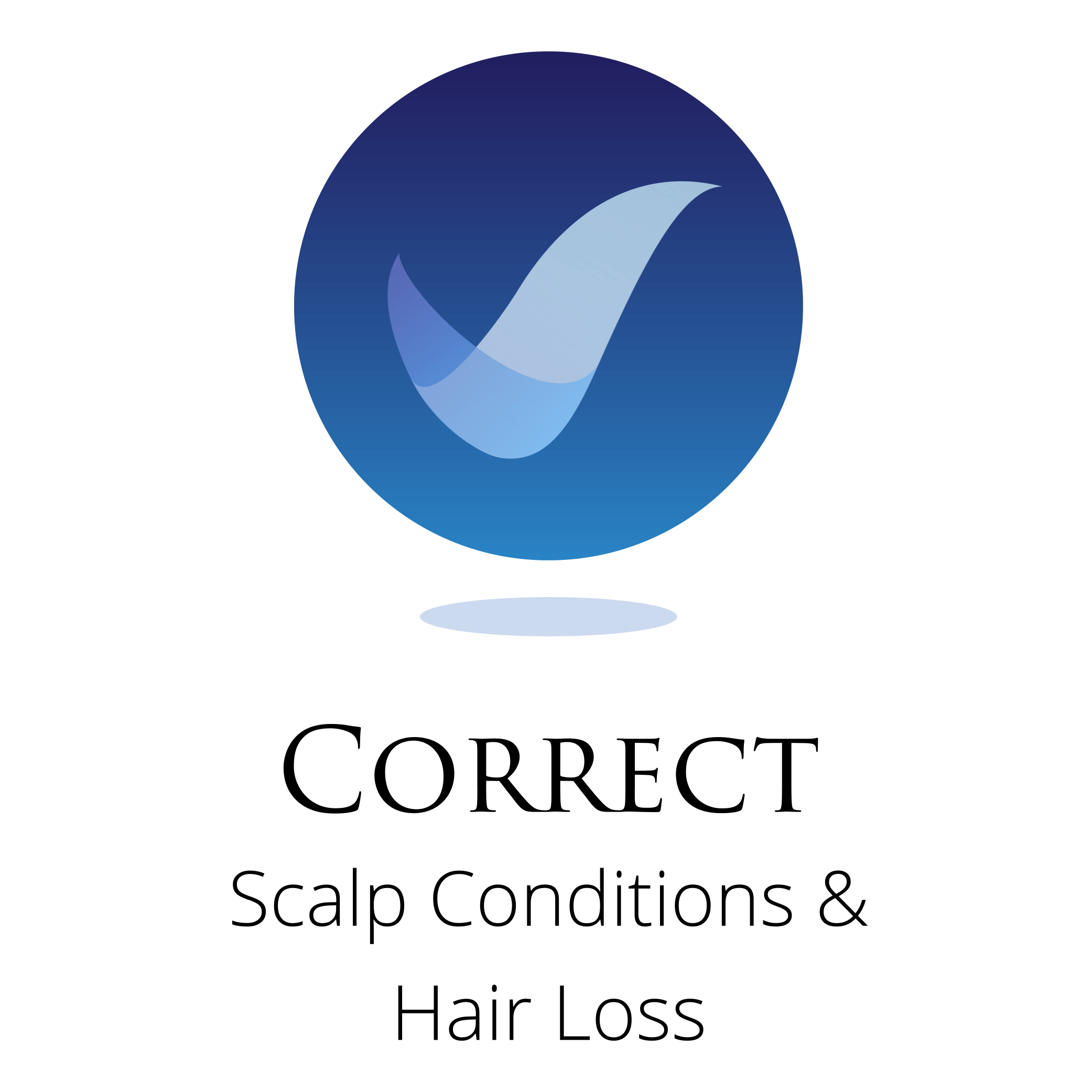 Icon representing improving scalp health and correcting scalp conditions