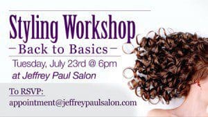 Jeffrey Paul Salon Hair Styling Workshop